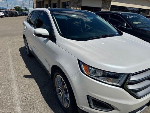 White Platinum 2016 Ford Edge Titanium
