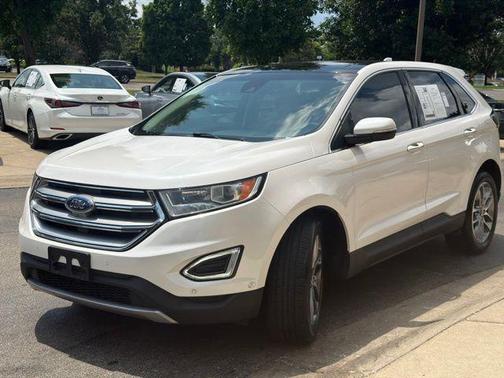 White Platinum 2016 Ford Edge Titanium
