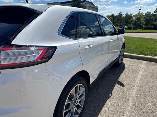 White Platinum 2016 Ford Edge Titanium