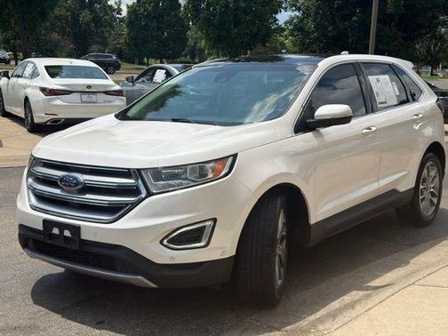 White Platinum 2016 Ford Edge Titanium