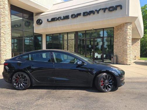 Solid Black 2023 Tesla Model 3 Performance