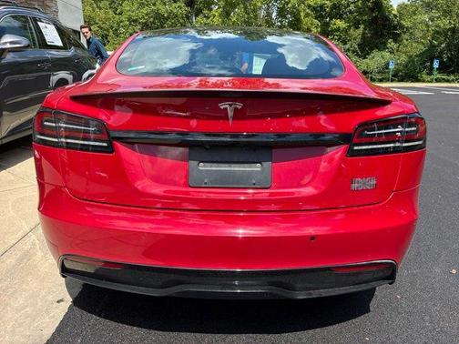 Red Multi-Coat 2022 Tesla Model S Plaid