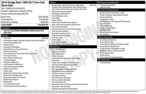 Bright Silver Metallic Clearcoat 2010 Dodge Ram 1500 TRX