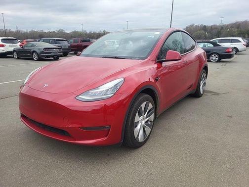 Red Multi-Coat 2023 Tesla Model Y Long Range Dual Motor All-Wheel Drive