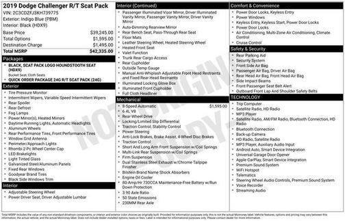 2019 Dodge Challenger R/T Scat Pack