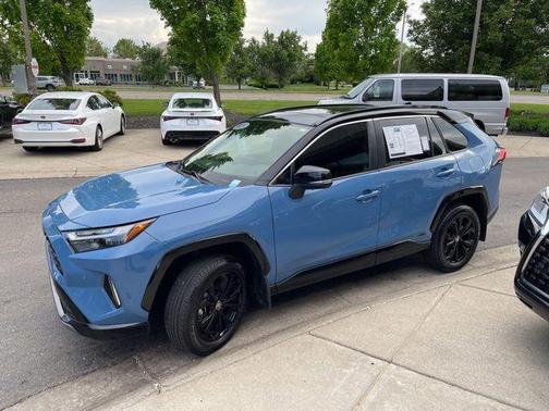 Midnight Black Metallic 2025 Toyota RAV4 Hybrid SE