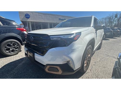 White 2025 Subaru Forester Hybrid Sport Hybrid