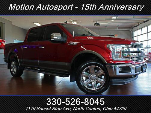 Ruby Red Metallic Tinted Clearcoat/Stone Gray 2019 Ford F-150 Lariat