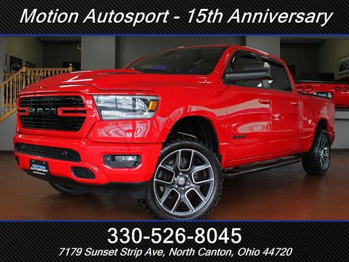 Red 2019 RAM 1500 Sport
