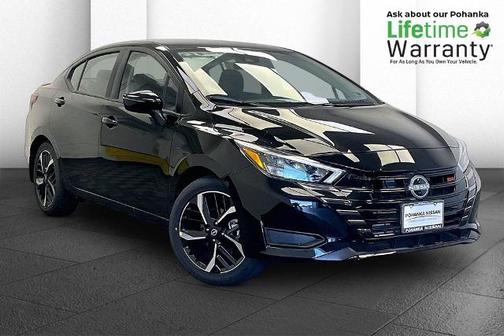 Black 2025 Nissan Versa 1.6 SR
