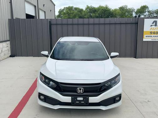 White 2020 Honda Civic Sport
