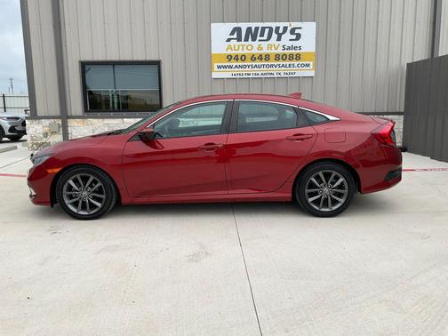 Red 2020 Honda Civic EX