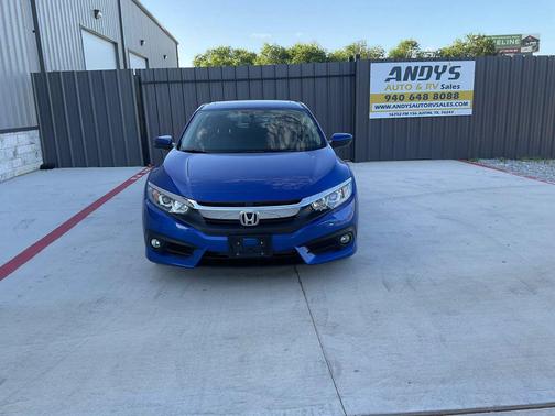 Blue 2018 Honda Civic EX-L