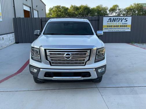 White 2020 Nissan Titan Platinum Reserve