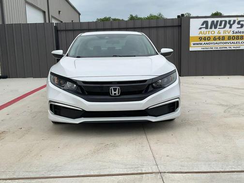 Platinum White Pearl 2019 Honda Civic LX