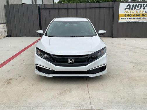 Platinum White Pearl 2019 Honda Civic LX