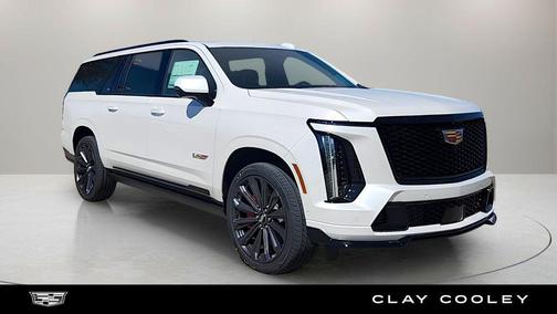 Crystal White Tricoat 2025 Cadillac Escalade ESV V-Series