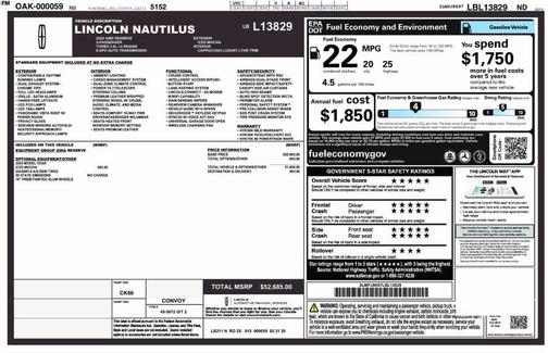 2020 Lincoln Nautilus Reserve