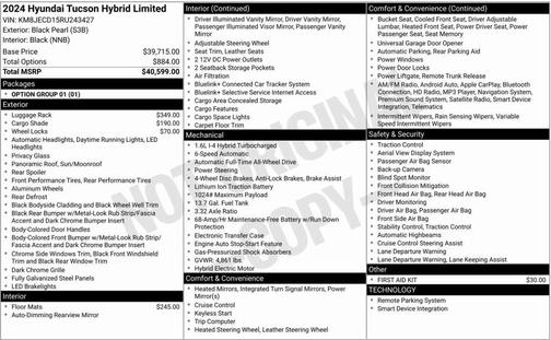 2024 Hyundai TUCSON Hybrid Limited