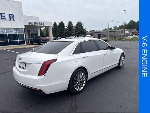 Crystal White Tri-Coat 2018 Cadillac CT6 3.6L Luxury