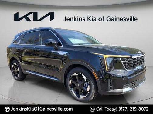 Aurora Black Pearl 2026 Kia Sorento Hybrid EX