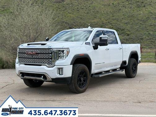 White Frost Tri-Coat 2021 GMC Sierra 2500 Denali