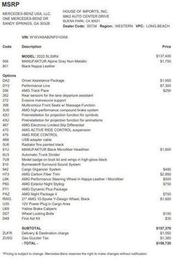 2022 Mercedes-Benz AMG SL 55 Base