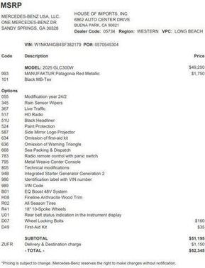 2025 Mercedes-Benz GLC 300 Base