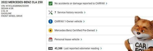 2022 Mercedes-Benz CLA 250 Base