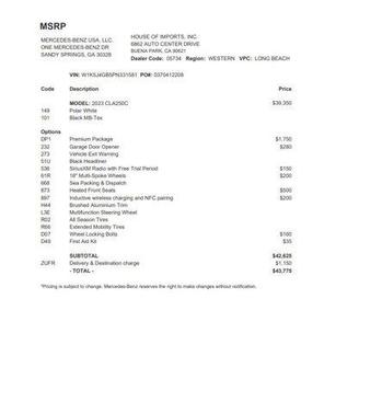 2023 Mercedes-Benz CLA 250 Base
