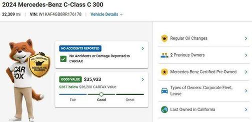 Polar White 2024 Mercedes-Benz C-Class C 300