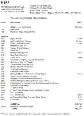 2024 Mercedes-Benz GLS 450 4MATIC