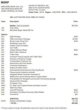 2024 Mercedes-Benz GLS 450 4MATIC