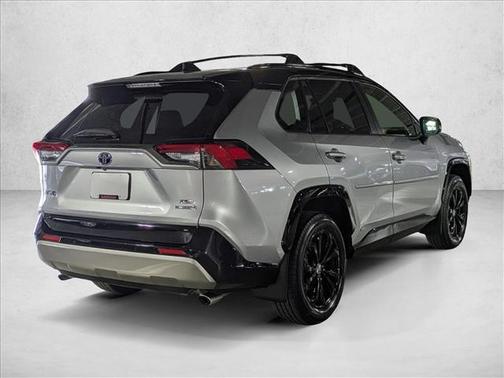 Silver Sky Metallic/Midnight Black Metallic 2023 Toyota RAV4 Hybrid SE