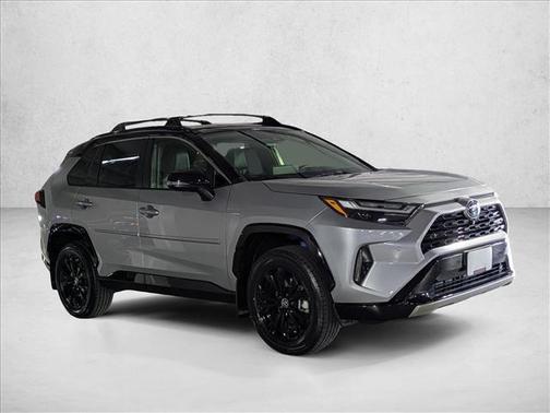 Silver Sky Metallic/Midnight Black Metallic 2023 Toyota RAV4 Hybrid SE