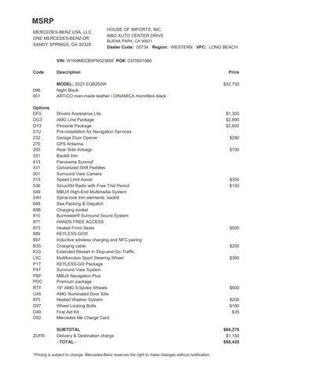 2023 Mercedes-Benz EQB 250 Base
