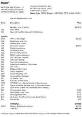 2024 Mercedes-Benz GLA 250 Base