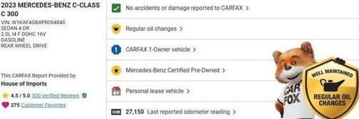 2023 Mercedes-Benz C-Class C 300