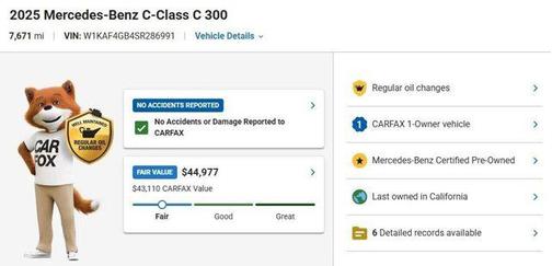 Polar White 2025 Mercedes-Benz C-Class C 300