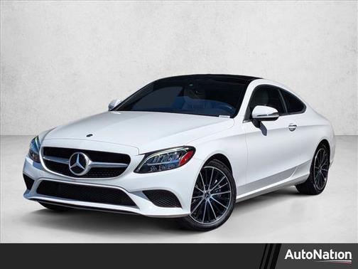 Polar White 2021 Mercedes-Benz C-Class Coupe