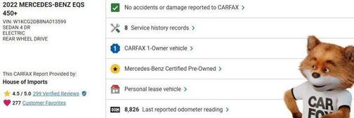 2022 Mercedes-Benz EQS 450+ 4MATIC