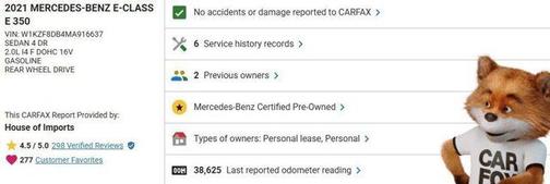 2021 Mercedes-Benz E-Class E 350