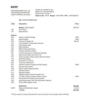 2022 Mercedes-Benz E-Class E 450 4MATIC