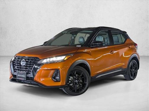 Monarch Orange Metallic/Super Black 2023 Nissan Kicks SR