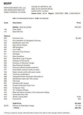 2025 Mercedes-Benz GLC 300 Base