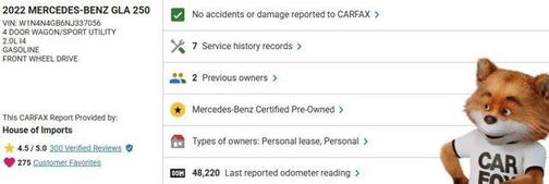 2022 Mercedes-Benz GLA 250 Base