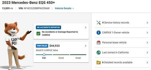 Polar White 2023 Mercedes-Benz EQS 450 4MATIC