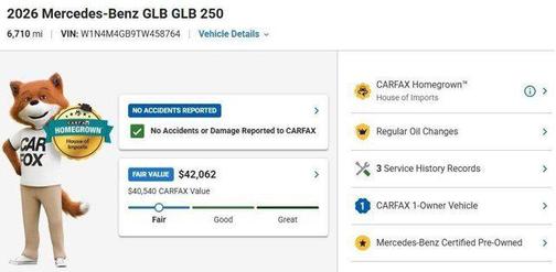 Polar White 2026 Mercedes-Benz GLB 250 Base