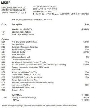 2023 Mercedes-Benz EQS 450 4MATIC