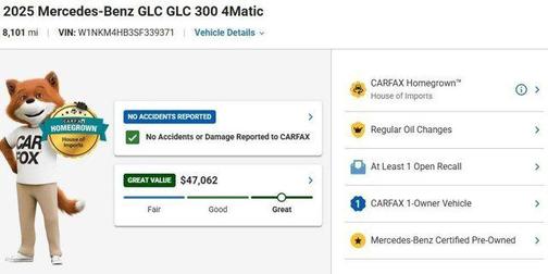 Black 2025 Mercedes-Benz GLC 300 4MATIC